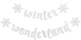 img 3 attached to Snowflake Winter Wonderland Banner Decorations