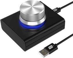 img 4 attached to Convenient USB Volume Control: DROK PC Speaker Audio Remote Knob with Mute Function - Compatible with Win7, 8, 10, XP, Mac, Vista, Android