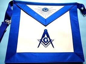 img 3 attached to 🔷 Equinox MR Blue Lodge Master Mason Royal Blue Silky Satin Apron – Enhanced SEO