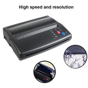 img 2 attached to 🖨️ ZORVO Pro Tattoo Stencil Printer Machine - Portable Thermal Tattoo Transfer Machine | Black - US