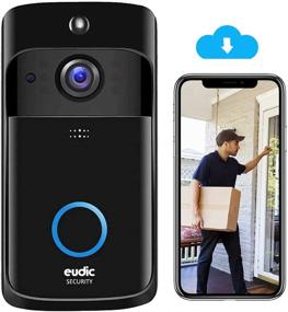 img 4 attached to 2021 Upgrade: Wireless WiFi Video Doorbell Camera - IP5 Waterproof, HD WiFi Security Camera with Real-Time Video for iOS & Android Phone, Night Light Included