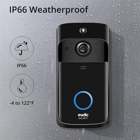 img 1 attached to 2021 Upgrade: Wireless WiFi Video Doorbell Camera - IP5 Waterproof, HD WiFi Security Camera with Real-Time Video for iOS & Android Phone, Night Light Included