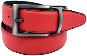 img 4 attached to 👔 Classic Men's Solid Leather Belt - Must-have Accessory for Men