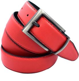 img 3 attached to 👔 Classic Men's Solid Leather Belt - Must-have Accessory for Men