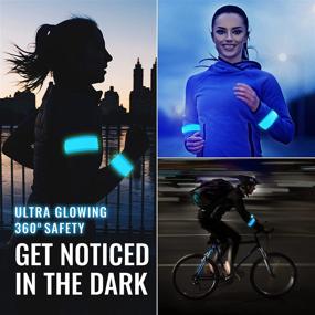 img 3 attached to 🏃 Enhance Your Run with AVANTO Running Led Armband: High Visibility Safety Lights 2-Pack and Reflective Arm Bands for Runners