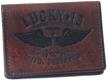 lucky 13 genuine leather winged logo