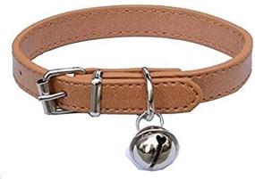 img 2 attached to Premium Leather Collars for Cats, Baby Puppies, and Dogs