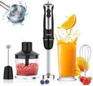 acekool 800w immersion hand blender - 12 speed stainless steel stick blender with turbo mode - bpa-free 600ml beaker - milk frother and egg whisk - ideal for pureeing infant food, creating smoothies, sauces, and soups логотип