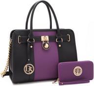 fashion-forward designer handbag sets: matching shoulder bags & wallets for women logo