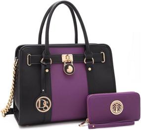 img 4 attached to Fashion-Forward Designer Handbag Sets: Matching Shoulder Bags & Wallets for Women