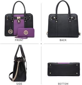 img 3 attached to Fashion-Forward Designer Handbag Sets: Matching Shoulder Bags & Wallets for Women