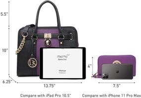 img 2 attached to Fashion-Forward Designer Handbag Sets: Matching Shoulder Bags & Wallets for Women