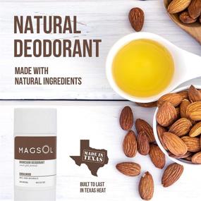 img 2 attached to MAGSOL Natural Deodorant: Aluminum Free Men's and Women's Deodorant with Magnesium - Ideal for Ultra Sensitive Skin, Baking Soda Free | Sandalwood Scent | 3.2 oz