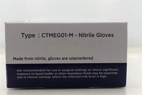 img 1 attached to 🧤 Gen-X Blue Nitrile Gloves - Latex-Free, Powder-Free, Textured, Non-Sterile - 100 pc/Box