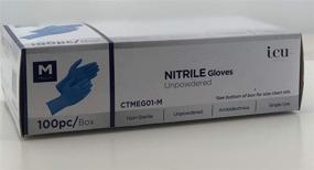 img 2 attached to 🧤 Gen-X Blue Nitrile Gloves - Latex-Free, Powder-Free, Textured, Non-Sterile - 100 pc/Box