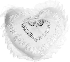 img 4 attached to Beautyflier Wedding Cushion Embroidery Flower