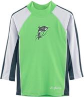 sunbusters boys rash guard 10: the ultimate protection for boys' clothing logo