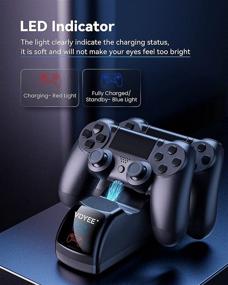 img 2 attached to ⚡ Efficient PS4 Controller Charging Station: VOYEE Fast Charger with LED Indicator & Charging Protection - Black