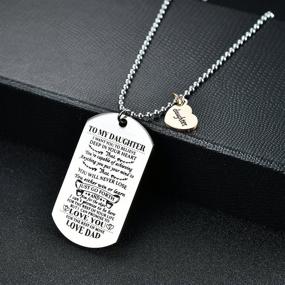 img 2 attached to NOVLOVE Daughter Military Necklace Graduation Boys' Jewelry