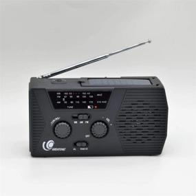 img 2 attached to 📻 GREATONE Weather Radio: Reliable Solar Crank Emergency Radio with Flashlight, Reading Lamp, and Power Bank - AM FM NOAA Portable Camping Radio with SOS Alarm018WB (Black)