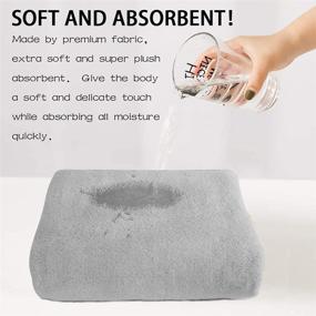 img 1 attached to 🛀 KinHwa Women's Microfiber Spa Wrap: Absorbent Bath Towel with Adjustable Closure - Ideal for Shower, Gym & Spa - Soft & Luxurious - Light Gray - 1 Pack (32"x60")