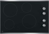 🔥 ge jp3030sjss 30 inch smoothtop electric cooktop: 4 radiant elements, knob controls, keep warm melt setting logo