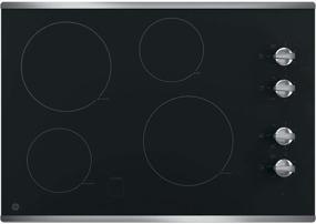 img 4 attached to 🔥 GE JP3030SJSS 30 Inch Smoothtop Electric Cooktop: 4 Radiant Elements, Knob Controls, Keep Warm Melt Setting