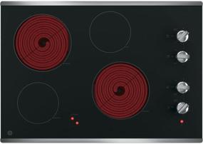 img 3 attached to 🔥 GE JP3030SJSS 30 Inch Smoothtop Electric Cooktop: 4 Radiant Elements, Knob Controls, Keep Warm Melt Setting