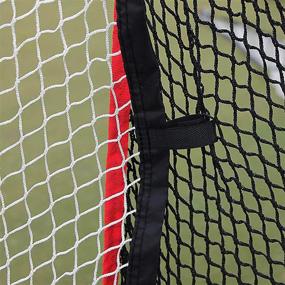 img 2 attached to Rukket Haack Golf Net: Indoor and Outdoor Practice Driving Aid for Home Golfing - SEC Coach Chris Haack's Swing Training Net Collection - Available in 10x7 Hitting Net, 7x7 Hitting Net, or Protection Side Nets