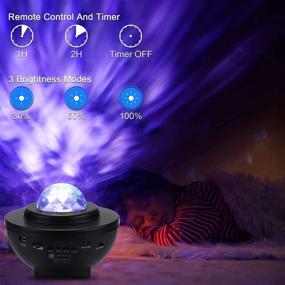 img 1 attached to Lightess Star Projector Remote Control with Bluetooth Music Speaker - Galaxy Night Light, Ocean Wave Starry Light for Bedroom Party Home Decor (Model: 9927332)