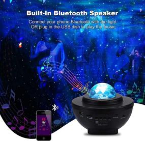 img 2 attached to Lightess Star Projector Remote Control with Bluetooth Music Speaker - Galaxy Night Light, Ocean Wave Starry Light for Bedroom Party Home Decor (Model: 9927332)