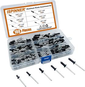 img 3 attached to ISPINNER 180Pcs Aluminum Rivets Assortment