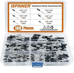 img 4 attached to ISPINNER 180Pcs Aluminum Rivets Assortment