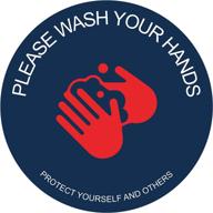 wash your hands 6&#34 logo