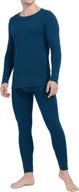 🧦 ginasy men's thermal underwear set: long johns with fleece lined winter warm base layer top & bottom логотип