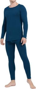 img 4 attached to 🧦 Ginasy Men's Thermal Underwear Set: Long Johns with Fleece Lined Winter Warm Base Layer Top & Bottom