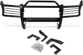 img 4 attached to 🚘 DNA MOTORING GRILL-G-043-BK Front Bumper Brush Grille Guard - Enhanced Performance in Black