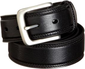 img 1 attached to High-quality Danbury Double Stitched Padded Leather Men's Belt Accessories