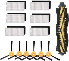 img 4 attached to 🧹 Enhance Your Cleaning: BBT BAMBOOST Replacement Parts for EcoVacs DEEBOT N79S/N79/500/N79W (6 Filters +6 Side Brushes+1 Main Brushs)