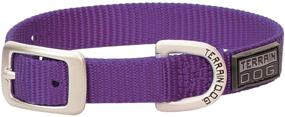 img 1 attached to 🐶 Terrain D.O.G. Single-Ply Nylon Dog Collar