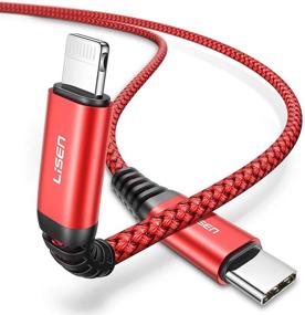 img 4 attached to ⚡️ LISEN 20W USB C к кабелю Lightning 3 фута (0,91 м): Быстрая зарядка для iPhone 12/11/11 Pro/11 Pro Max/X/XS/XR/XS Max/8/8 Plus, зарядное устройство с поддержкой сертифицированной MFi Power Delivery