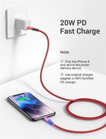 img 2 attached to ⚡️ LISEN 20W USB C к кабелю Lightning 3 фута (0,91 м): Быстрая зарядка для iPhone 12/11/11 Pro/11 Pro Max/X/XS/XR/XS Max/8/8 Plus, зарядное устройство с поддержкой сертифицированной MFi Power Delivery