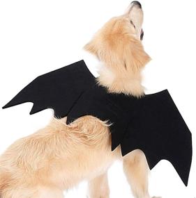 img 3 attached to Halloween Pet Dog Bat 🦇 Wings Cat Bat Costume: FLAdorepet's Spooktacular Accessory!