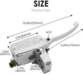 img 4 attached to 🏍️ Премиумная моторная ручка тормозного мастер-цилиндра сцепления правая хромированная для мотоцикла или квадроцикла - оптимизируйте своё управление и стиль.