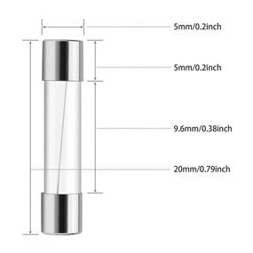 img 3 attached to 🔌 BUSHIBU Fast Blow Glass Fuses 0.78-Inch: Efficient Circuit Protection Devices