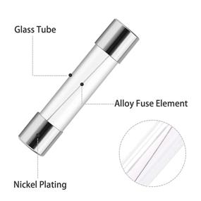 img 2 attached to 🔌 BUSHIBU Fast Blow Glass Fuses 0.78-Inch: Efficient Circuit Protection Devices