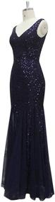 img 2 attached to Sleeveless Double Mermaid Evening Dresses Women's Clothing for Dresses