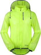 🚴 santic men's windproof cycling skin coat jersey bicycle jacket for light rain - green logo