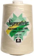 100% cotton quilt thread 6000yd parchment signature thread logo