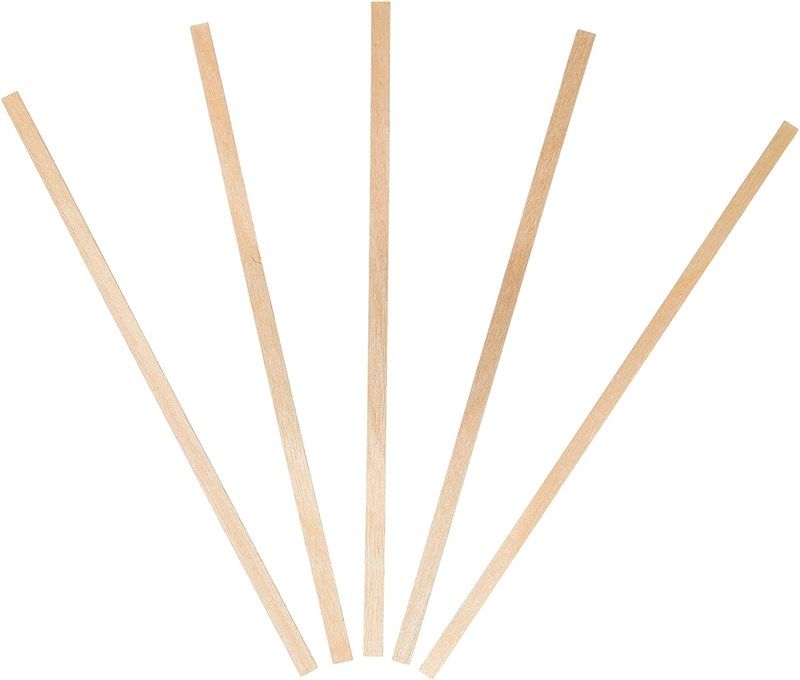 KingSeal Birch Wood Coffee Beverage Stir Sticks, Stirrers, Round